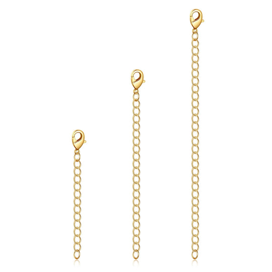 3 Pack of 2" 3" 4" Inch Necklace Chain Extender - Philip Jones Jewellery