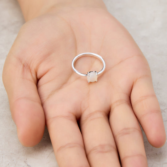 Mother of Pearl Adjustable Ring with Quote Card