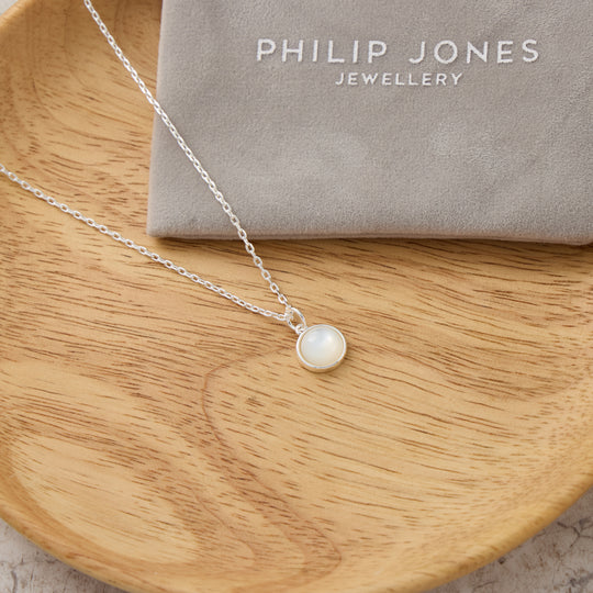 Mother of Pearl Necklace with Quote Card