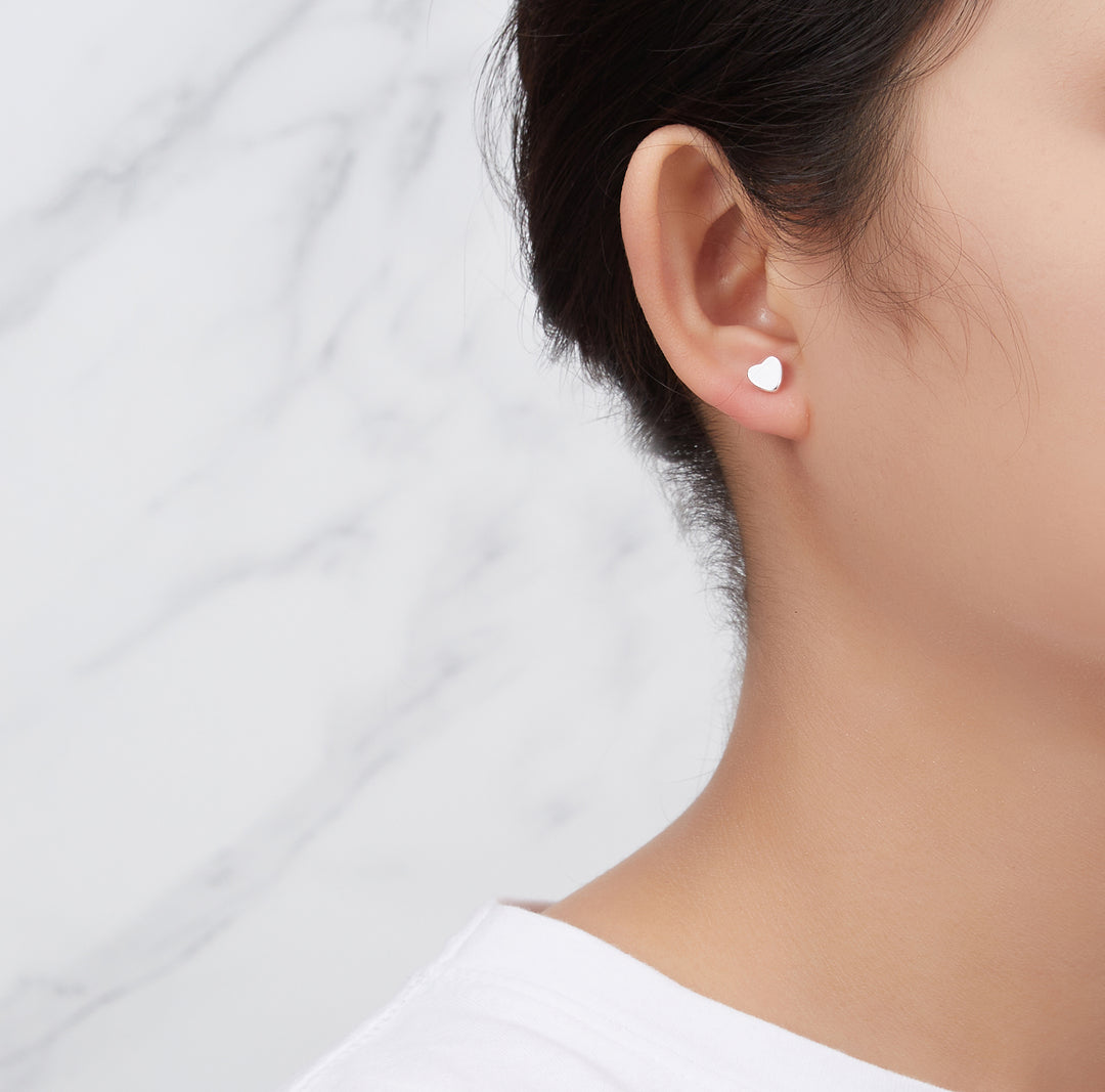 Silver Plated Heart Set