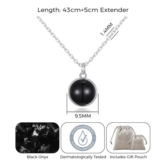 Black Onyx Necklace - Philip Jones Jewellery