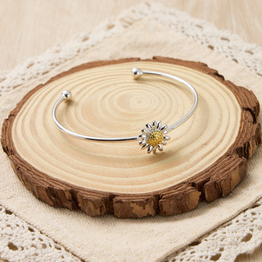 Daisy Cuff Bangle - Philip Jones Jewellery