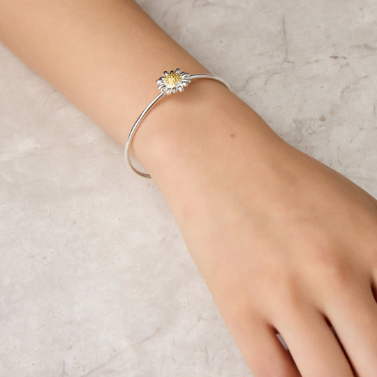 Daisy Cuff Bangle - Philip Jones Jewellery