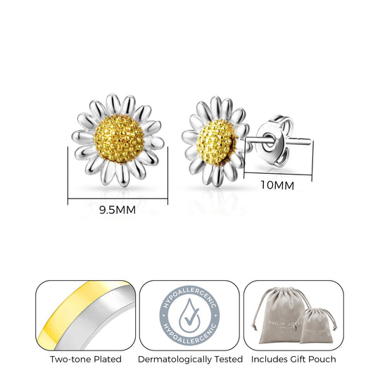Daisy Stud Earrings - Philip Jones Jewellery