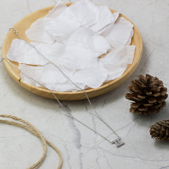 Gemini Zodiac Star Sign Necklace Created with Zircondia® Crystals - Philip Jones Jewellery