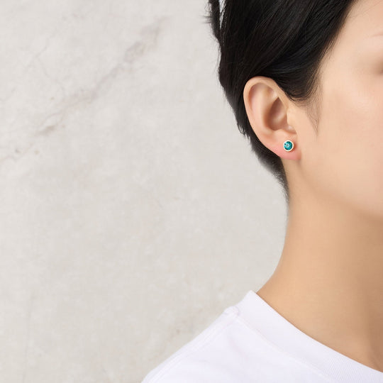 Gold Plated December (Blue Topaz) Birthstone Necklace & Earrings Set Created with Zircondia® Crystals - Philip Jones Jewellery