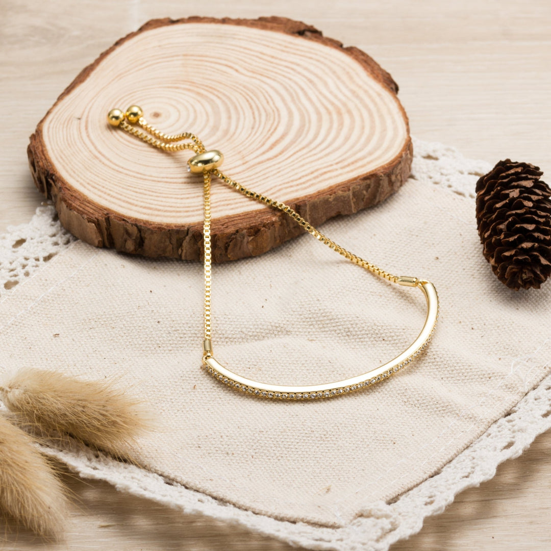 Gold Plated Friendship Set Created with Zircondia® Crystals - Philip Jones Jewellery