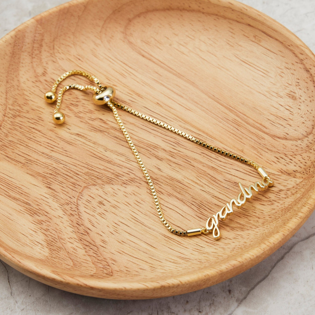 Gold Plated Grandma Bracelet Created with Zircondia® Crystals - Philip Jones Jewellery