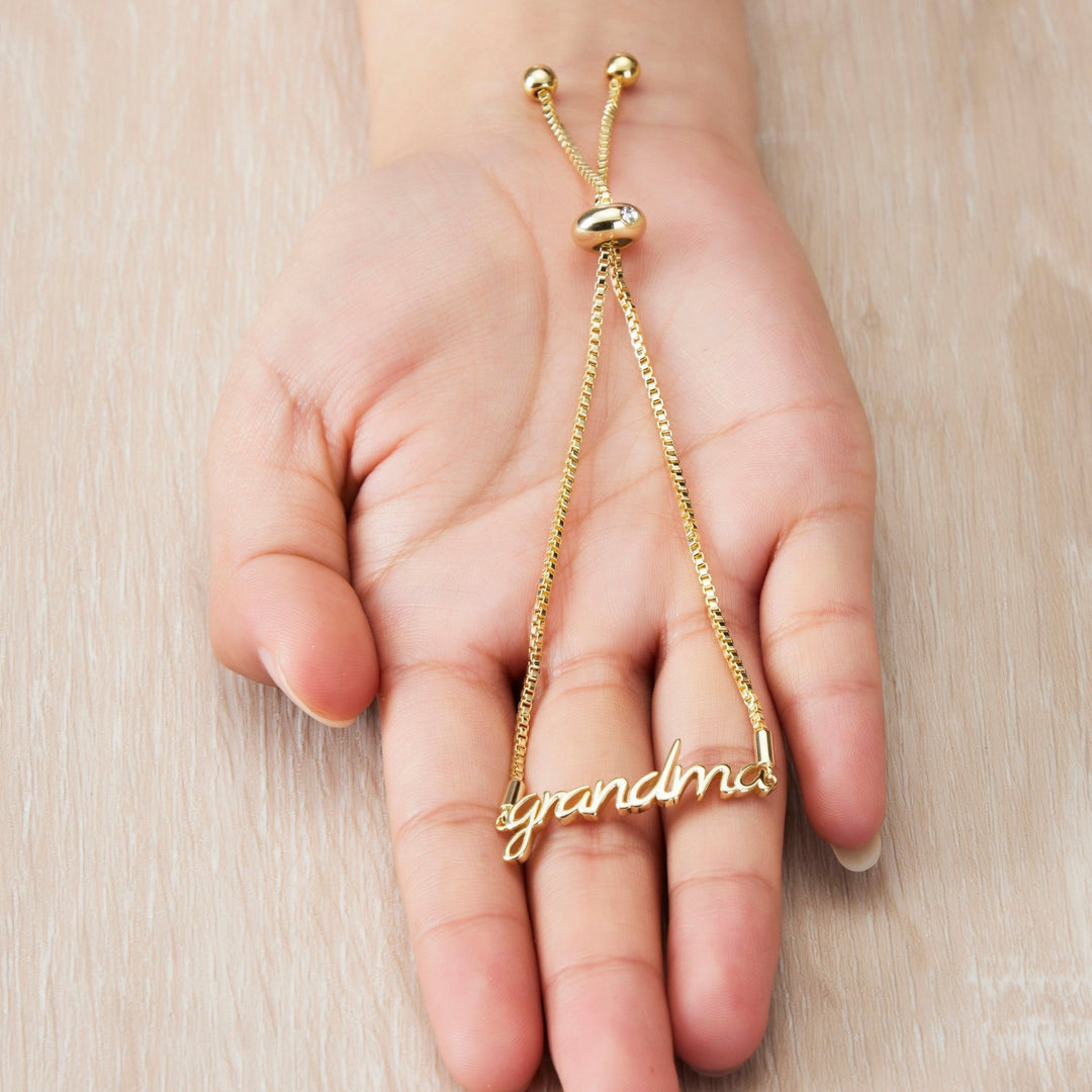 Gold Plated Grandma Bracelet Created with Zircondia® Crystals - Philip Jones Jewellery