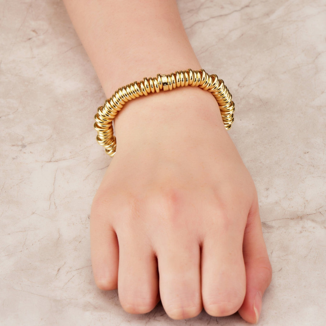 Gold Plated Sweetie Stretch Bracelet - Philip Jones Jewellery