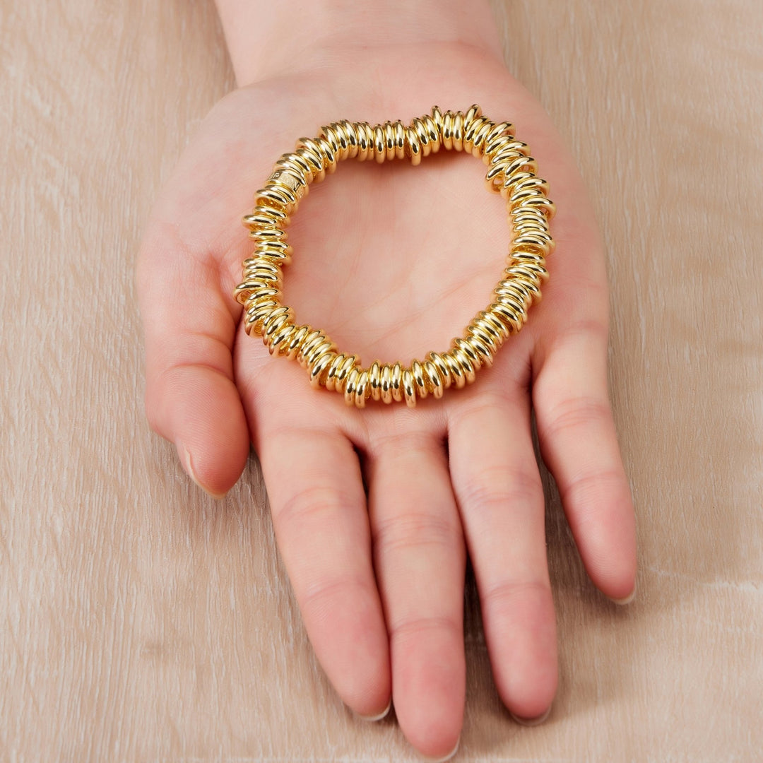 Gold Plated Sweetie Stretch Bracelet - Philip Jones Jewellery