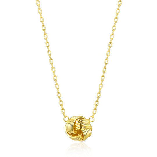 Gold Plated Thank You for Helping us Tie The Knot Necklace with Quote Card - Philip Jones Jewellery