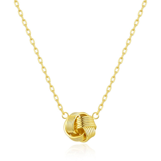 Gold Plated Thank You for Helping us Tie The Knot Necklace with Quote Card - Philip Jones Jewellery