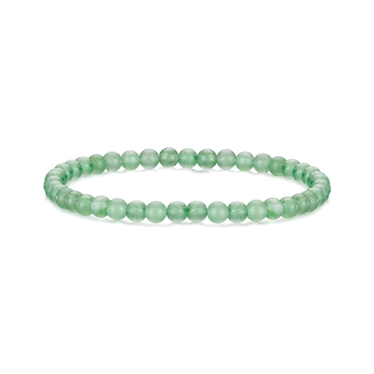 Green Aventurine Mini Beaded Gemstone Stretch Bracelet - Philip Jones Jewellery