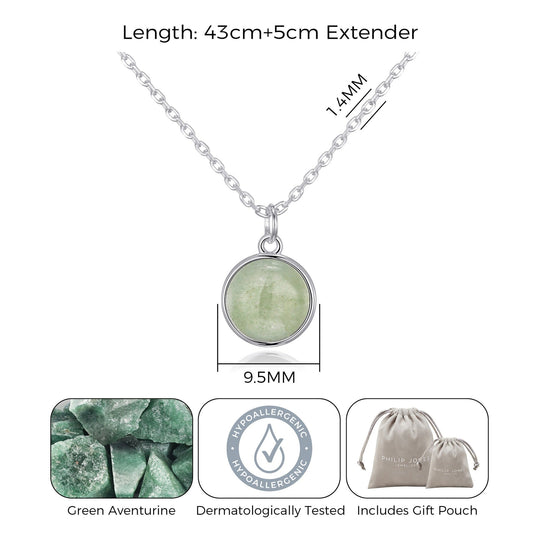 Green Aventurine Necklace - Philip Jones Jewellery