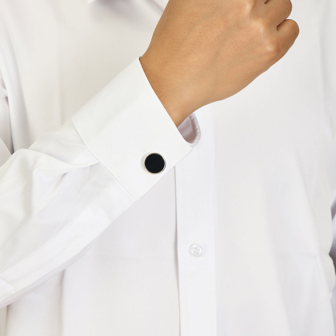 Men's I Couldn't Say I Do Without You Black Onyx Gemstone Cufflinks - Philip Jones Jewellery