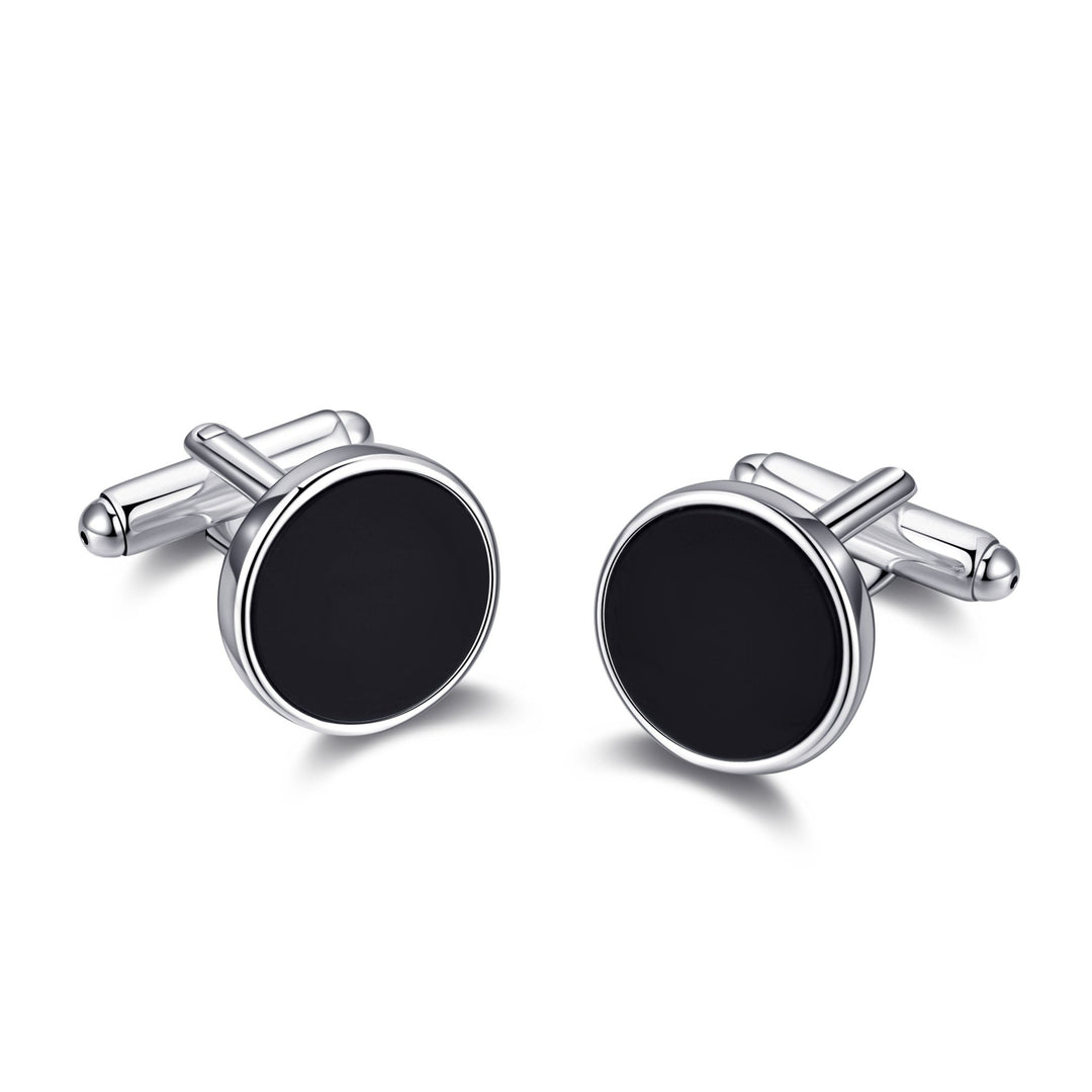 Men's I Couldn't Say I Do Without You Black Onyx Gemstone Cufflinks - Philip Jones Jewellery