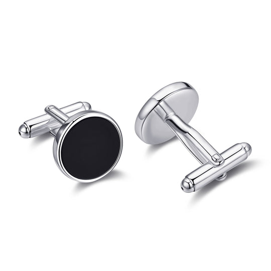 Men's I Couldn't Say I Do Without You Black Onyx Gemstone Cufflinks - Philip Jones Jewellery