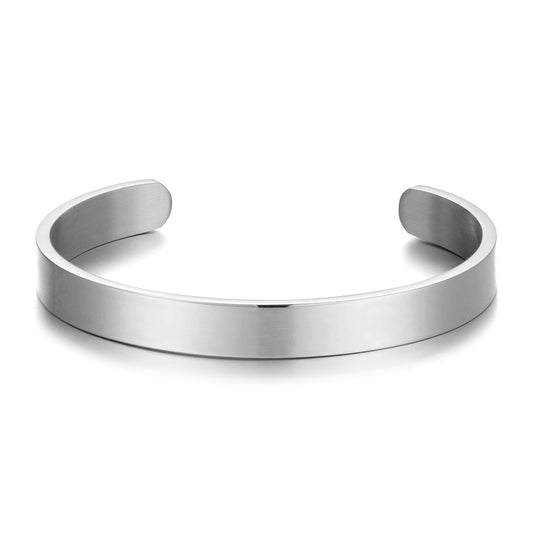 Men's Stainless Steel Cuff Bracelet - Philip Jones Jewellery