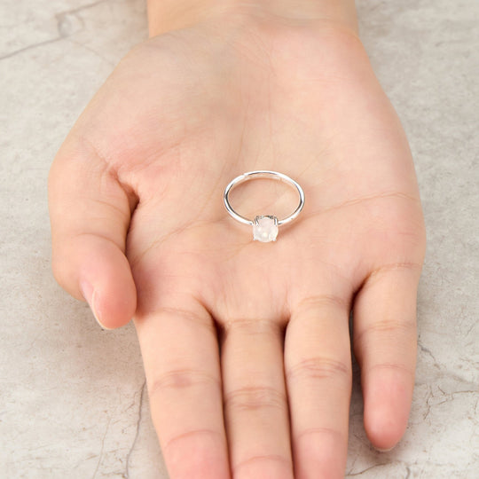 Moonstone Adjustable Ring with Quote Card - Philip Jones Jewellery
