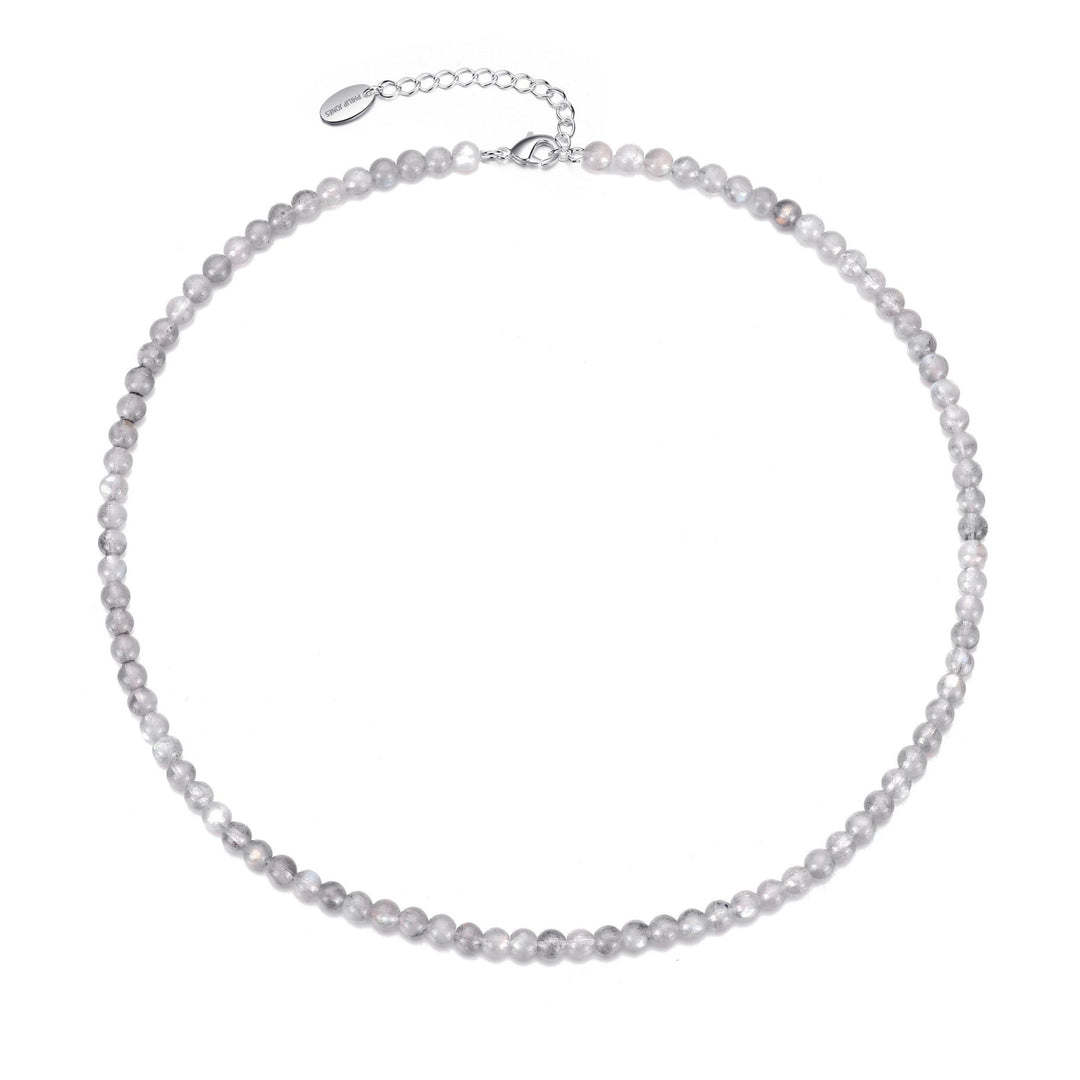 Moonstone Mini Beaded Gemstone Necklace - Philip Jones Jewellery