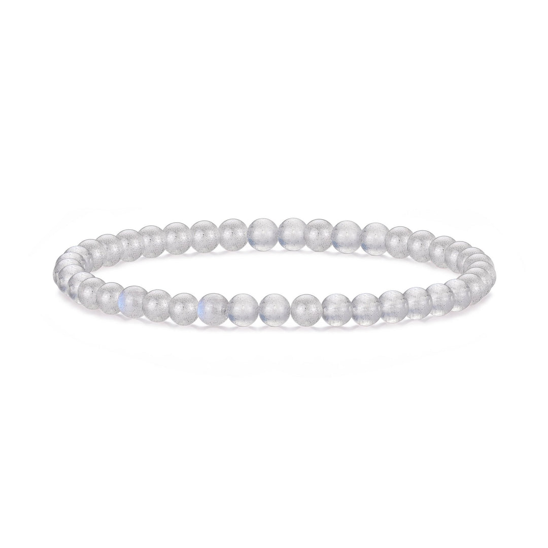 Moonstone Mini Beaded Gemstone Stretch Bracelet - Philip Jones Jewellery
