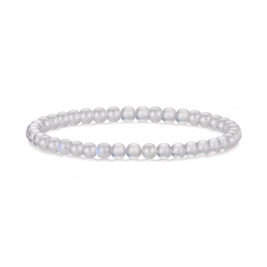 Moonstone Mini Beaded Gemstone Stretch Bracelet - Philip Jones Jewellery