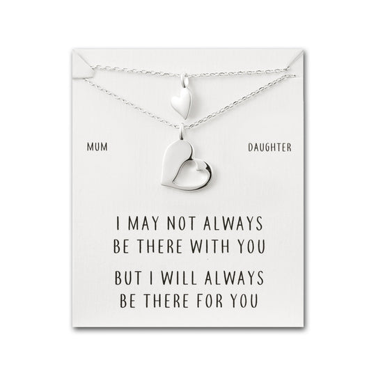 Mother Daughter Piece of My Heart Necklace Set - Philip Jones Jewellery