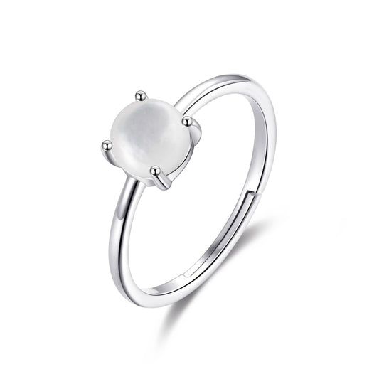 Mother of Pearl Adjustable Ring with Quote Card - Philip Jones Jewellery