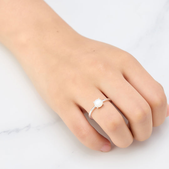 Mother of Pearl Adjustable Ring with Quote Card - Philip Jones Jewellery