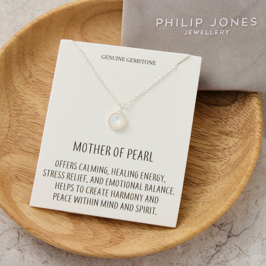 Mother of Pearl Necklace with Quote Card - Philip Jones Jewellery