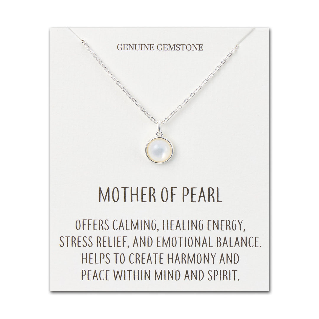 Mother of Pearl Necklace with Quote Card - Philip Jones Jewellery