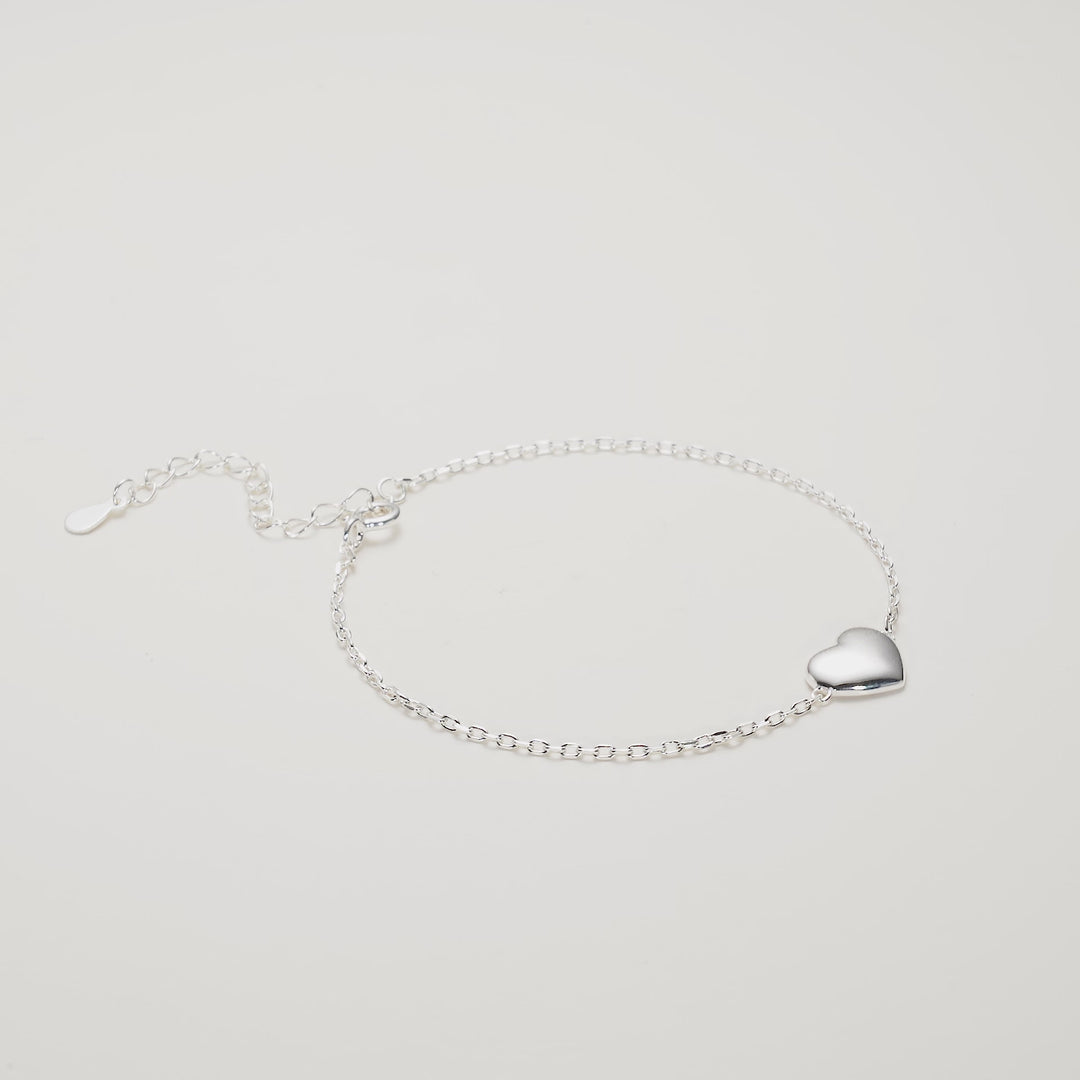 Sterling Silver Heart Bracelet Video