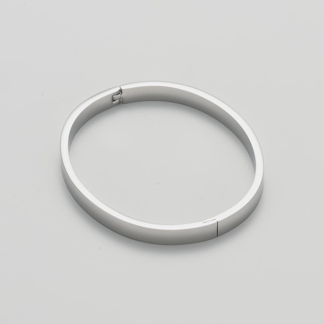 Stainless Steel Polished Bangle Video