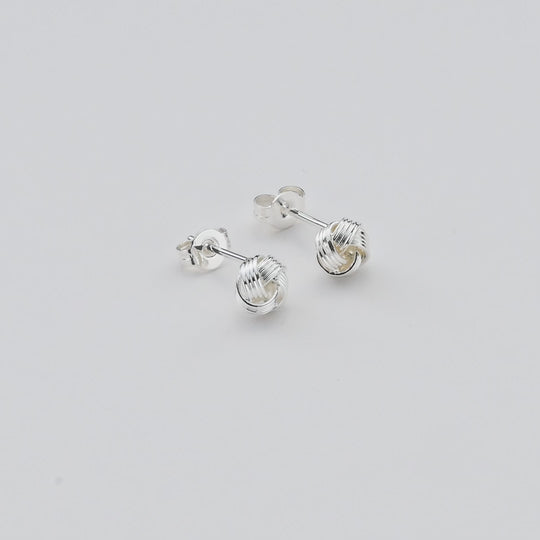 Silver Plated Thank You for Helping us Tie The Knot Earrings with Quote Card Video