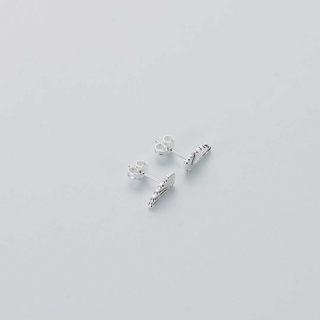 Silver Plated Angel Wing Earrings