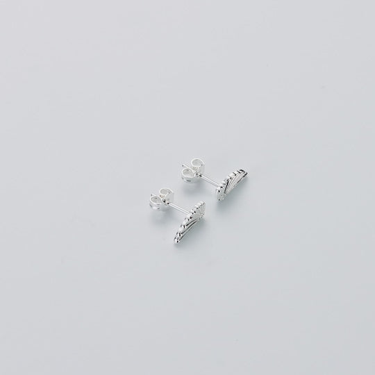 Silver Plated Angel Wing Earrings
