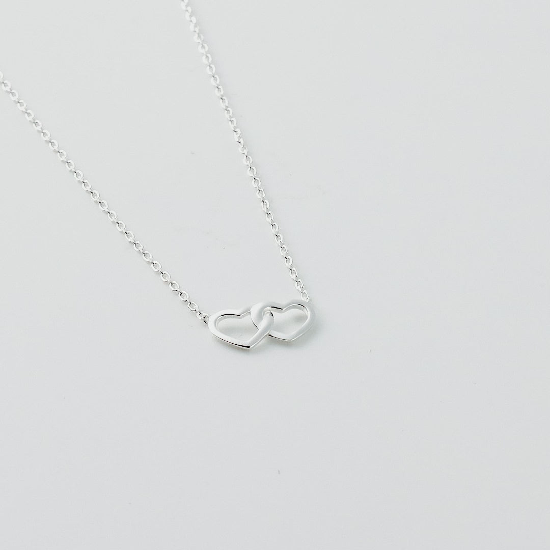 Sterling Silver I Couldn't Say I Do Without You Heart Link Necklace Video