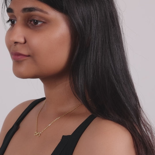 Gold Plated Infinity Pendant Necklace Created with Zircondia® Crystals