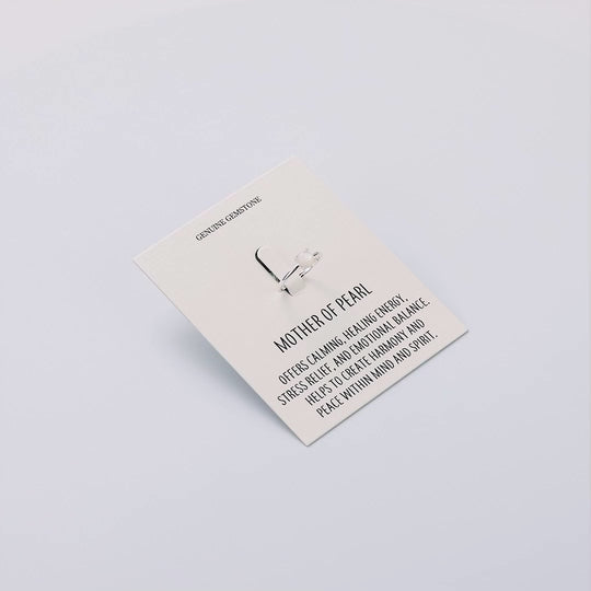 Mother of Pearl Adjustable Ring with Quote Card