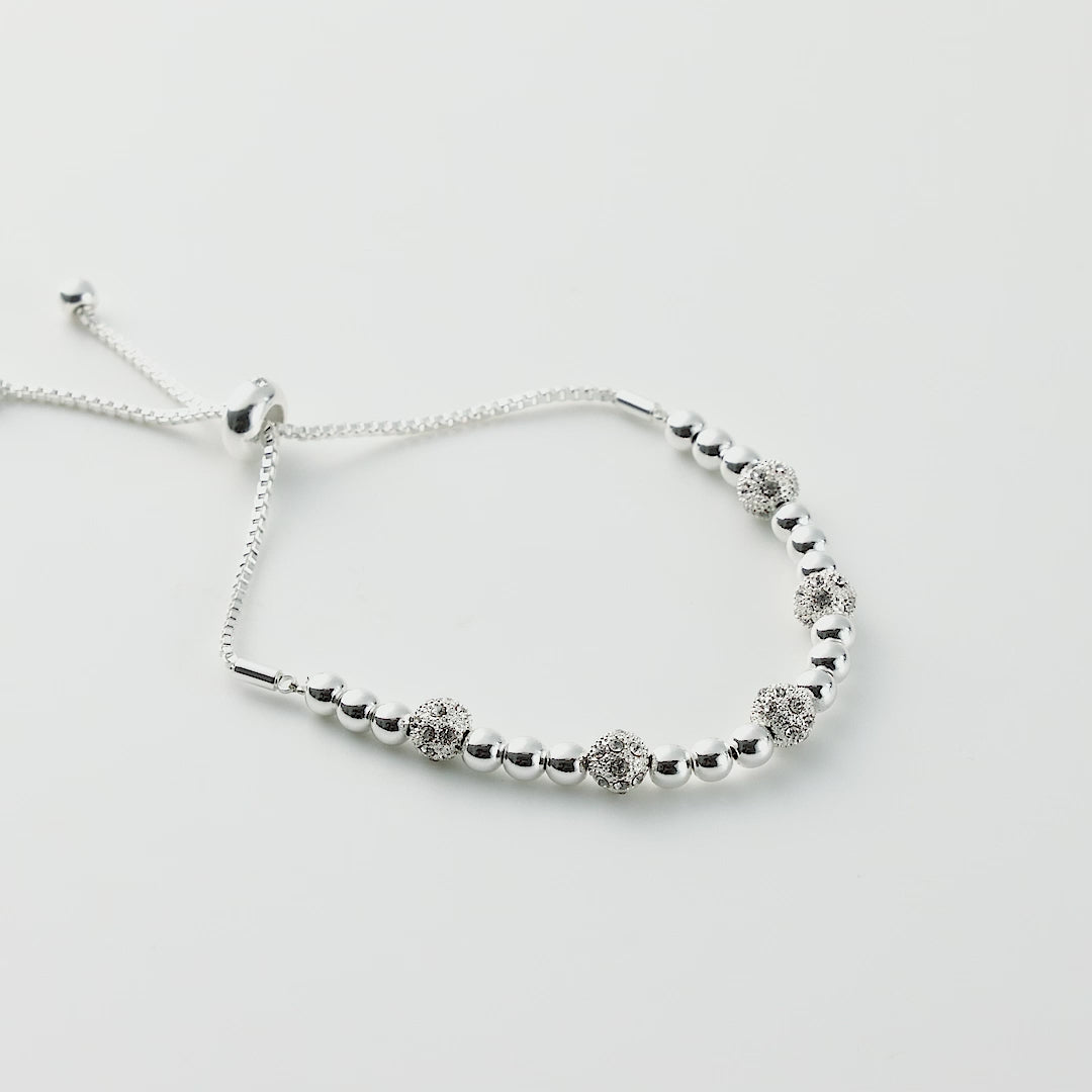 Beaded Friendship Bracelet Created with Zircondia® Crystals Video