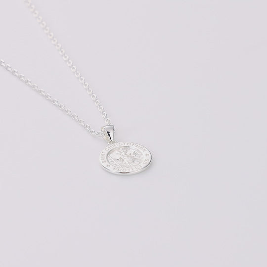 Sterling Silver St Christopher Necklace