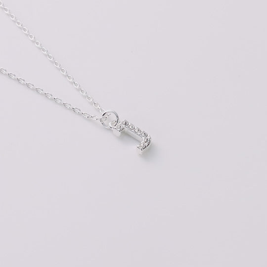 Pave Initial Necklace Letter J Created with Zircondia® Crystals