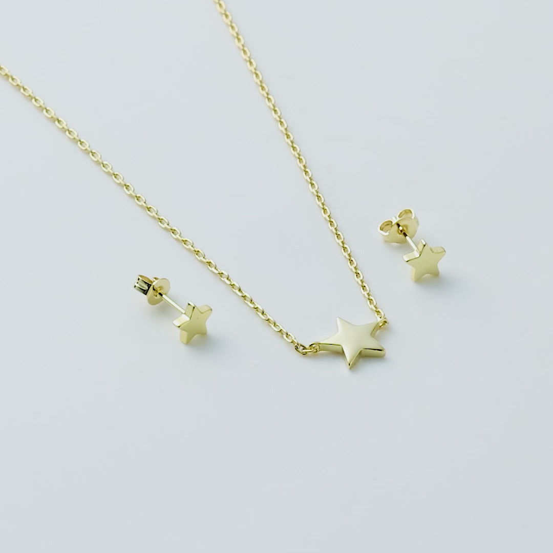 Gold Plated Star Set