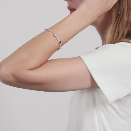 Silver Plated Heart Bracelet