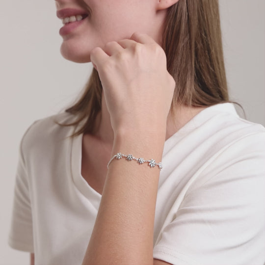 Silver Plated Daisy Bracelet Video