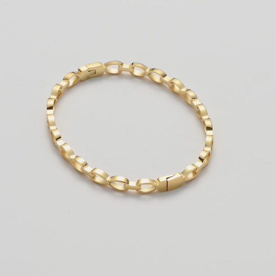 Gold Plated Infinity Bangle Video