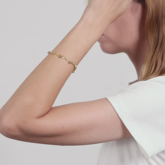 Gold Plated Ball Bracelet