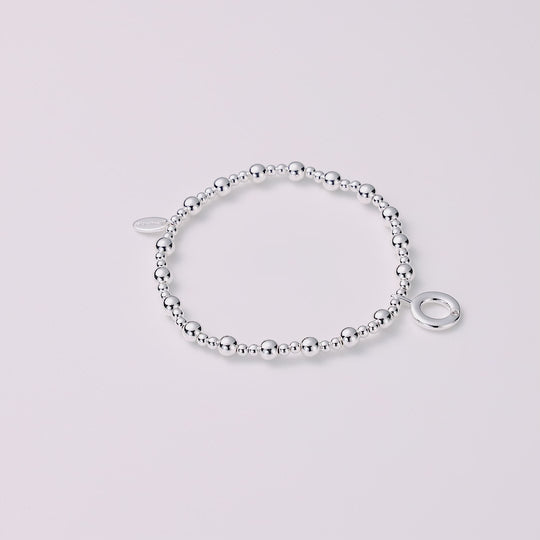 Letter O Initial Stretch Bracelet Created with Zircondia® Crystals