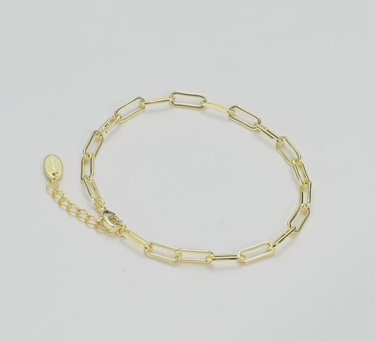 Gold Plated Paperclip Bracelet Video